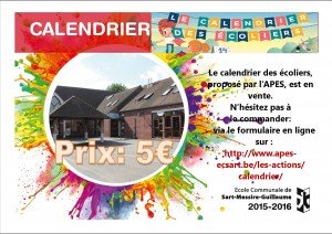 Vente calendier 2015